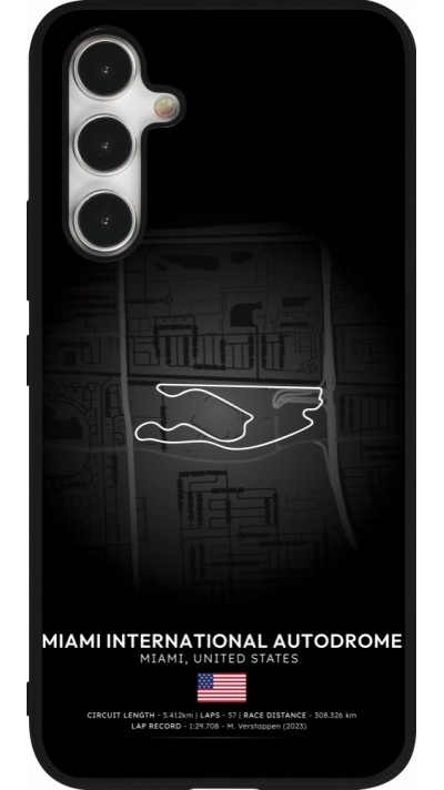 Samsung Galaxy A54 Case Hülle - Silikon schwarz F1 Track 2025 Miami