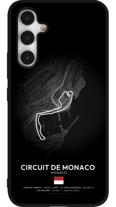 Samsung Galaxy A54 Case Hülle - Silikon schwarz F1 Track 2025 Monaco