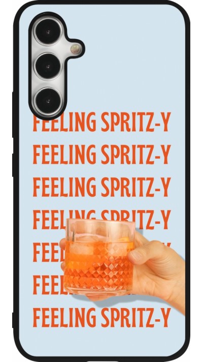 Coque Samsung Galaxy A54 5G - Silicone rigide noir Feeling Spritz-y