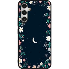 Samsung Galaxy A54 Case Hülle - Silikon schwarz Flowers space