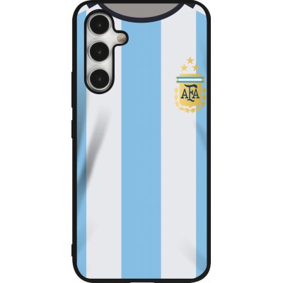 Samsung Galaxy A54 Case Hülle - Silikon schwarz Argentinien 2022 personalisierbares Fussballtrikot