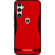 Coque Samsung Galaxy A54 5G - Silicone rigide noir Maillot de football Autriche 2026 personnalisable