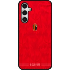 Coque Samsung Galaxy A54 5G - Silicone rigide noir Maillot de football Belgique 2026 personnalisable