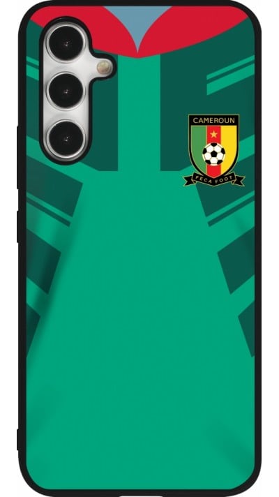 Coque Samsung Galaxy A54 5G - Silicone rigide noir Maillot de football Cameroun 2022 personnalisable