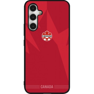 Coque Samsung Galaxy A54 5G - Silicone rigide noir Maillot de football Canada 2026 personnalisable