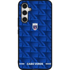Coque Samsung Galaxy A54 5G - Silicone rigide noir Maillot de football Cap-Vert 2026 personnalisable