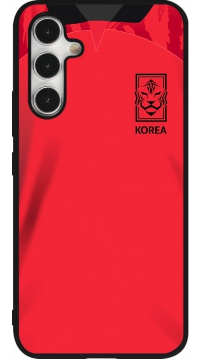 Samsung Galaxy A54 Case Hülle - Silikon schwarz Südkorea 2022 personalisierbares Fussballtrikot