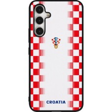 Coque Samsung Galaxy A54 5G - Silicone rigide noir Maillot de football Croatie 2026 personnalisable