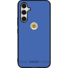 Coque Samsung Galaxy A54 5G - Silicone rigide noir Maillot de football Curaçao 2026 personnalisable