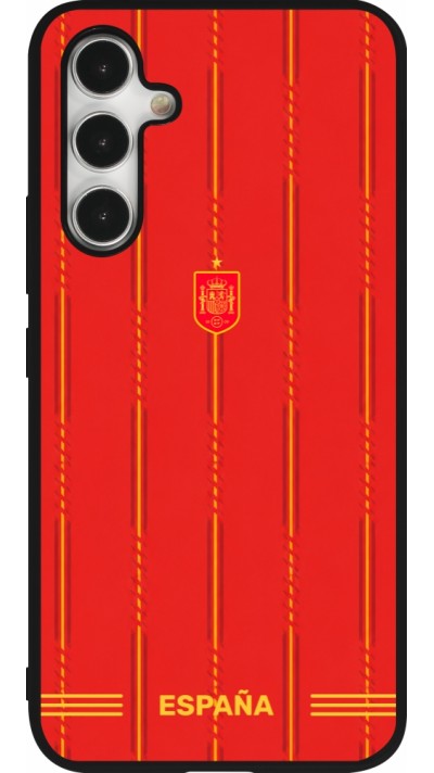 Coque Samsung Galaxy A54 5G - Silicone rigide noir Maillot de football Espagne 2026 personnalisable