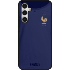 Coque Samsung Galaxy A54 5G - Silicone rigide noir Maillot de football France 2022 personnalisable