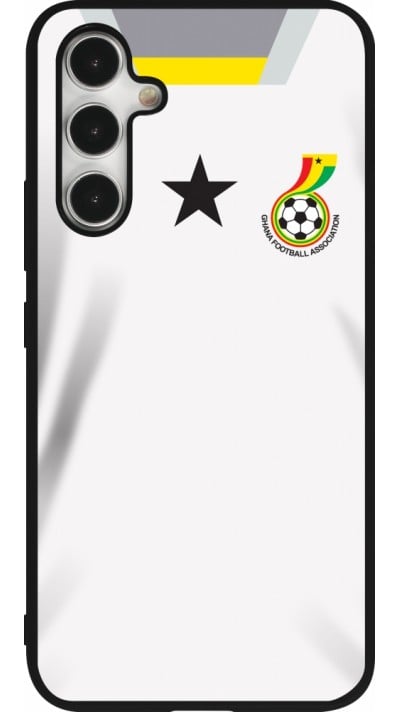 Coque Samsung Galaxy A54 5G - Silicone rigide noir Maillot de football Ghana 2022 personnalisable