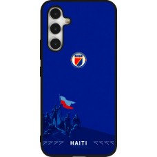 Coque Samsung Galaxy A54 5G - Silicone rigide noir Maillot de football Haiti 2026 personnalisable