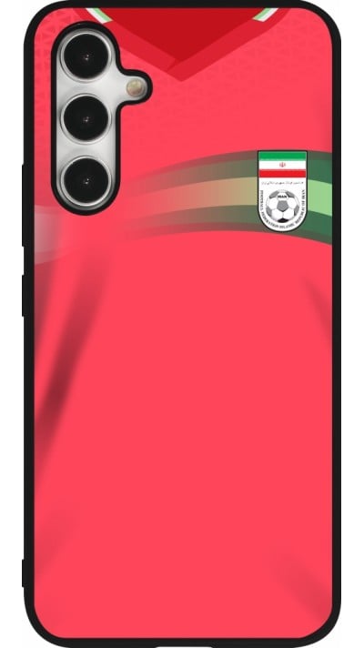 Coque Samsung Galaxy A54 5G - Silicone rigide noir Maillot de football Iran 2022 personnalisable