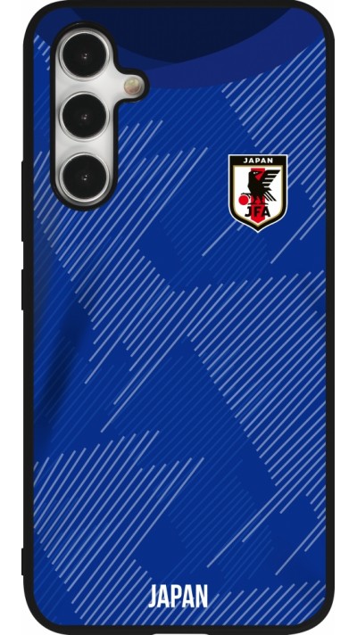 Coque Samsung Galaxy A54 5G - Silicone rigide noir Maillot de football Japon 2022 personnalisable