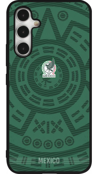 Coque Samsung Galaxy A54 5G - Silicone rigide noir Maillot de football Mexique 2026 personnalisable