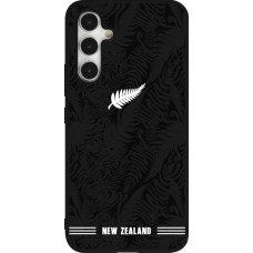 Coque Samsung Galaxy A54 5G - Silicone rigide noir Maillot de football Nouvelle-Zélande 2026 personnalisable