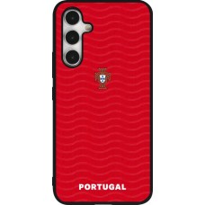 Coque Samsung Galaxy A54 5G - Silicone rigide noir Maillot de football Portugal 2026 personnalisable