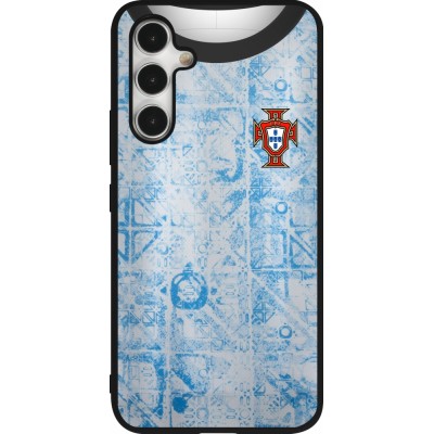 Samsung Galaxy A54 Case Hülle - Silikon schwarz Portugal Away personalisierbares Fussballtrikot