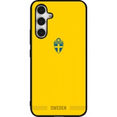 Coque Samsung Galaxy A54 5G - Silicone rigide noir Maillot de football Suède 2026 personnalisable