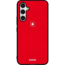 Coque Samsung Galaxy A54 5G - Silicone rigide noir Maillot de football Suisse 2026 personnalisable