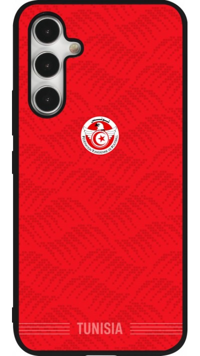 Coque Samsung Galaxy A54 5G - Silicone rigide noir Maillot de football Tunisie 2026 personnalisable