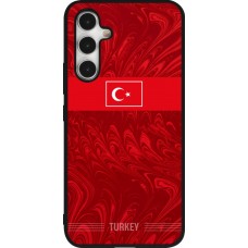Coque Samsung Galaxy A54 5G - Silicone rigide noir Maillot de football Turquie 2026 personnalisable