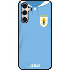 Samsung Galaxy A54 Case Hülle - Silikon schwarz Uruguay 2022 personalisierbares Fussballtrikot