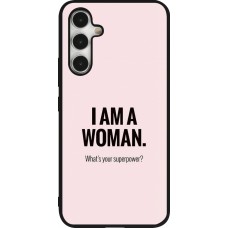Coque Samsung Galaxy A54 5G - Silicone rigide noir I am a woman