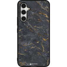 Coque Samsung Galaxy A54 5G - Silicone rigide noir Grey Gold Marble