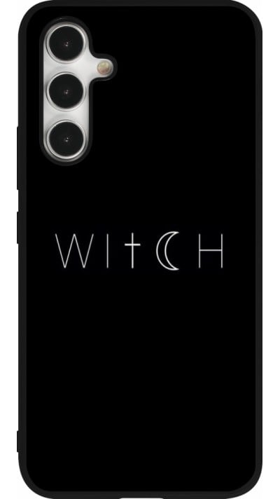 Coque Samsung Galaxy A54 5G - Silicone rigide noir Halloween 22 witch word