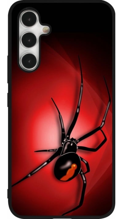 Coque Samsung Galaxy A54 5G - Silicone rigide noir Halloween 2023 spider black widow