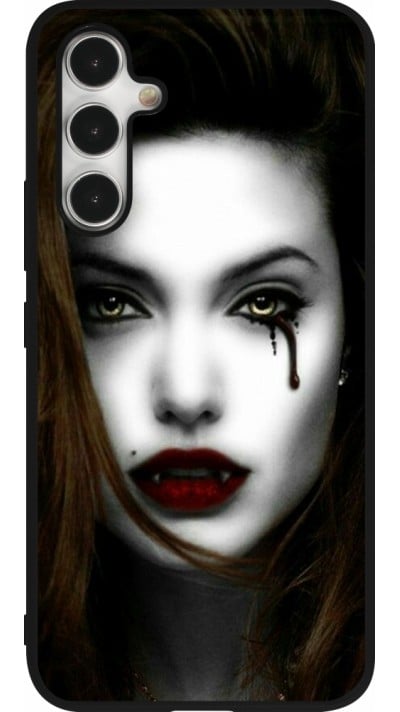 Samsung Galaxy A54 Case Hülle - Silikon schwarz Halloween 2023 gothic vampire