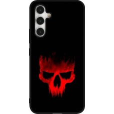 Coque Samsung Galaxy A54 5G - Silicone rigide noir Halloween 2023 scary skull