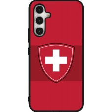 Coque Samsung Galaxy A54 5G - Silicone rigide noir Hockey World Championship Ecusson Suisse