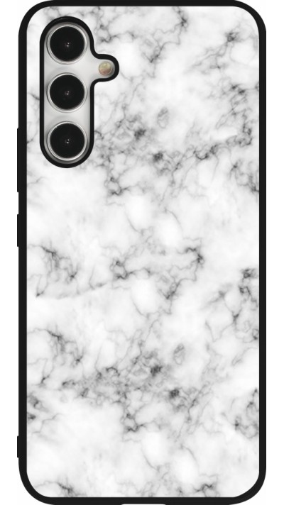 Coque Samsung Galaxy A54 5G - Silicone rigide noir Marble 01