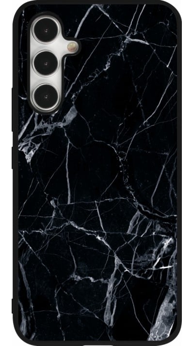 Coque Samsung Galaxy A54 5G - Silicone rigide noir Marble Black 01