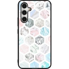 Coque Samsung Galaxy A54 5G - Silicone rigide noir Marble Everything