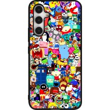 Samsung Galaxy A54 Case Hülle - Silikon schwarz Mixed cartoons