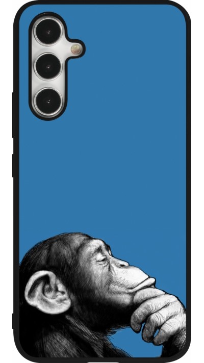 Samsung Galaxy A54 Case Hülle - Silikon schwarz Monkey Pop Art