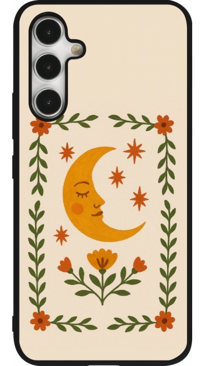 Samsung Galaxy A54 Case Hülle - Silikon schwarz Half moon stamp 2026