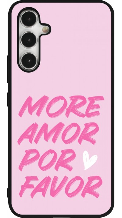 Coque Samsung Galaxy A54 5G - Silicone rigide noir More amor porfavor