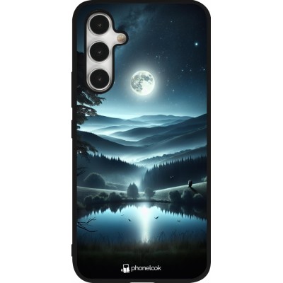 Coque Samsung Galaxy A54 5G - Silicone rigide noir Night Sky View