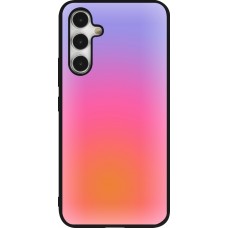 Coque Samsung Galaxy A54 5G - Silicone rigide noir Orange Pink Blue Gradient