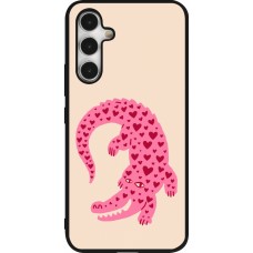 Coque Samsung Galaxy A54 5G - Silicone rigide noir Pink crocodile 2026