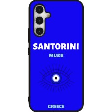 Coque Samsung Galaxy A54 5G - Silicone rigide noir Pop Summer Destination Santorini