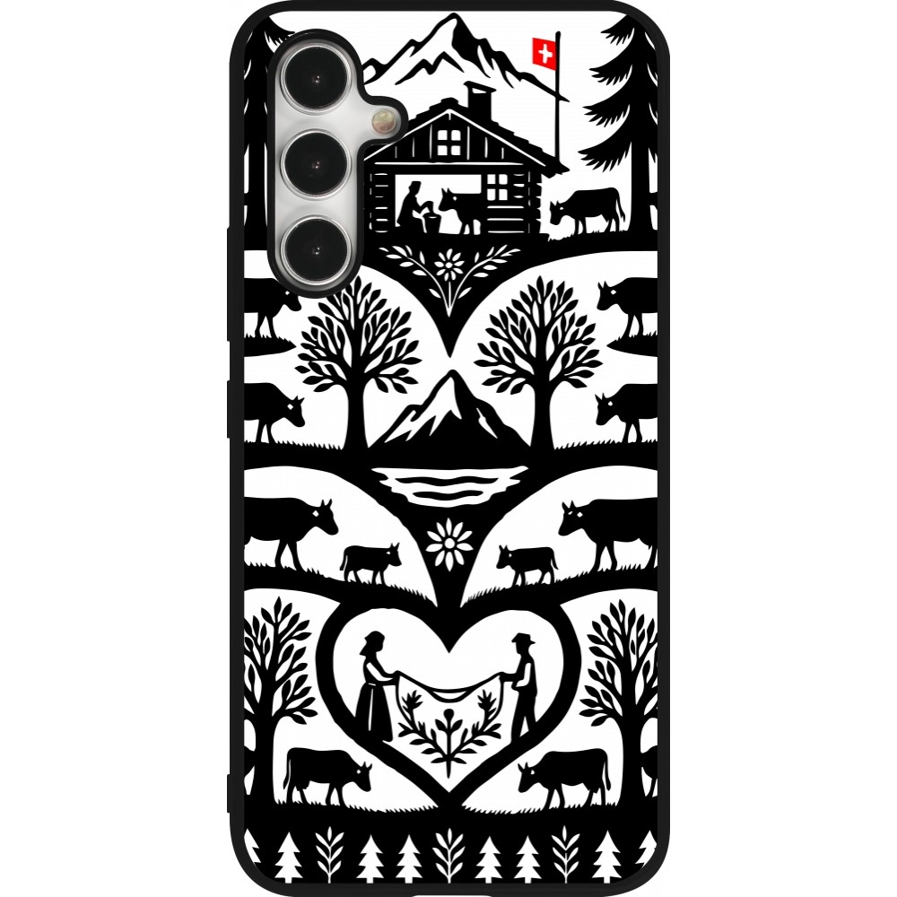 Samsung Galaxy A54 Case Hülle - Silikon schwarz Poya Schweiz 2