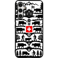 Coque Samsung Galaxy A54 5G - Silicone rigide noir Poya Suisse 3