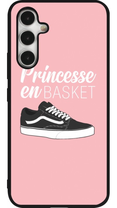 Samsung Galaxy A54 Case Hülle - Silikon schwarz princesse en basket