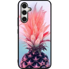 Samsung Galaxy A54 Case Hülle - Silikon schwarz Purple Pink Pineapple